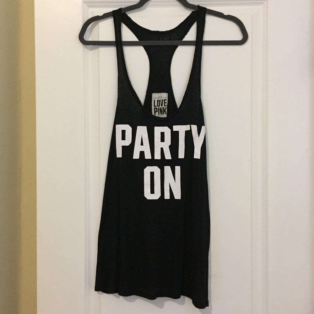 Victoria’s Secret Razorback “Party On” Tank top
